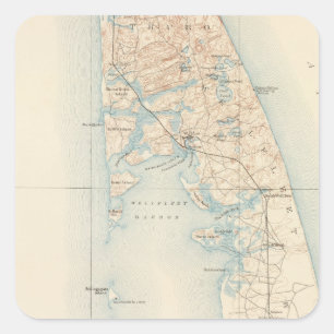 Wellfleet, Massachusetts Quadratischer Aufkleber