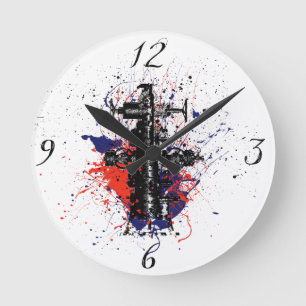 Wellhead Clock Runde Wanduhr