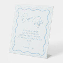 Wellige Kammmotivanordnung Retro Baby Boy Shower W