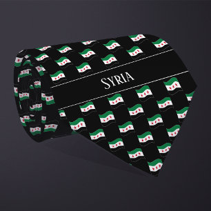 Welliges Syrien-Flaggenmuster  Krawatte