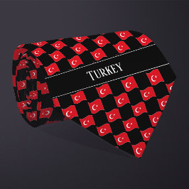 Welliges Truthahn-Flaggenmuster  Krawatte