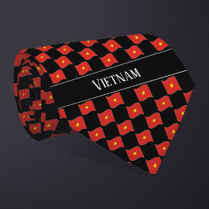 Welliges Vietnam-Flaggenmuster Krawatte