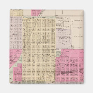 Wellington, Beaumont, Brainar und Benton, Kansas Magnet