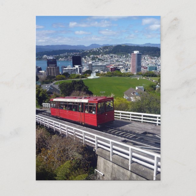 Wellington Cable Car nz Postkarte (Vorderseite)