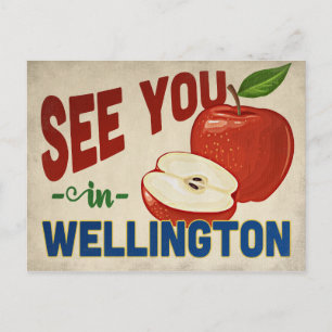 Wellington Florida Apfel - Vintage Reise Postkarte