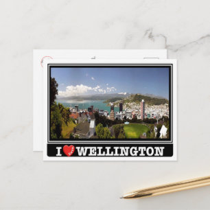 Wellington - I Liebe - Neuseeland - Postkarte