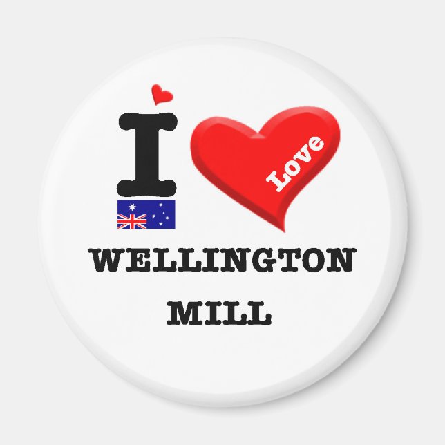 WELLINGTON MILL - I Liebe Magnet (Vorne)