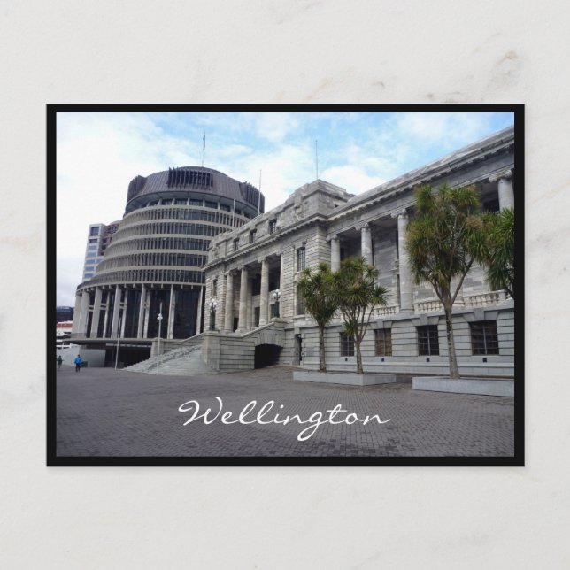 Wellington nessparlament postkarte (Vorderseite)