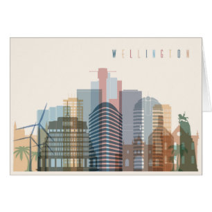 Wellington, Neuseeland City Skyline