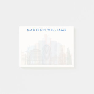 Wellington, Neuseeland  City Skyline Post-it Klebezettel