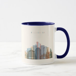 Wellington, Neuseeland  City Skyline Tasse