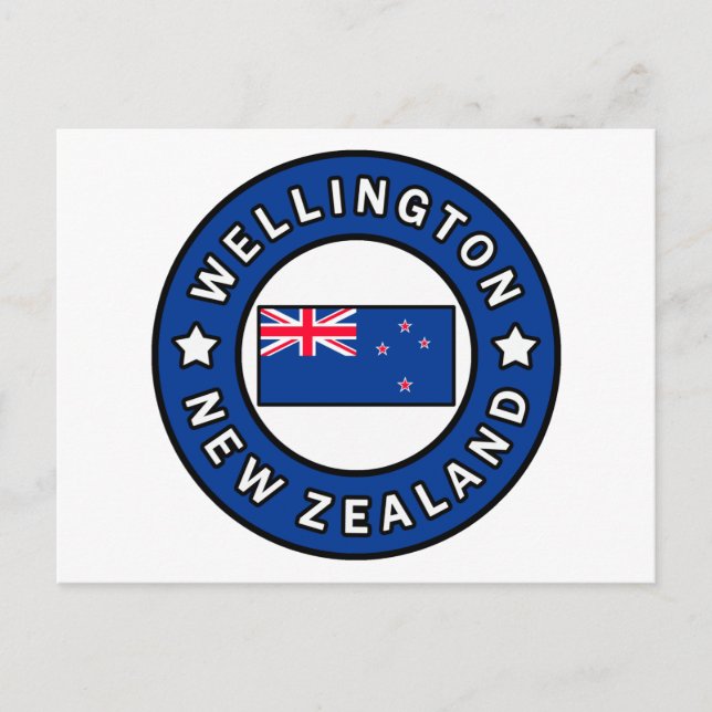Wellington Neuseeland Postkarte (Vorderseite)