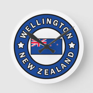 Wellington Neuseeland Runde Wanduhr