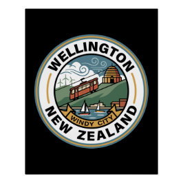 Wellington New Zealand Poster