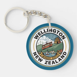 Wellington New Zealand Schlüsselanhänger