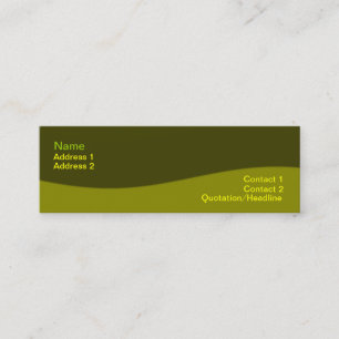 Wellness Business Card Mini Visitenkarte
