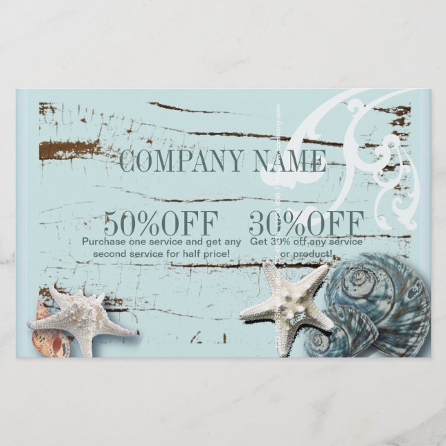 WELLNESS-CENTER Aqua Blue Beach Wald Seesterne Mus Flyer (Vorne)