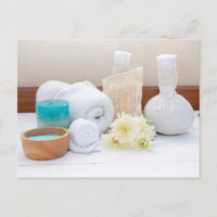 Wellness-Center-Ausrüstung Salzhandtuch und Kräute