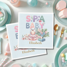 Wellness-Center Baby Dusche Party Geschirr