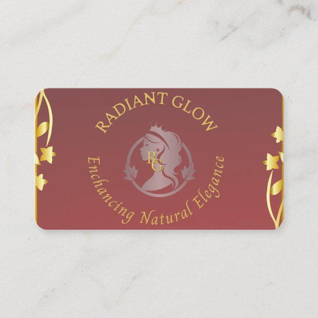 Wellness-Center & Beauty Business Card Visitenkarte (Vorderseite)