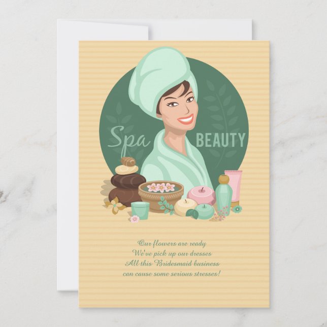 Wellness-Center Beauty Einladung (Vorderseite)