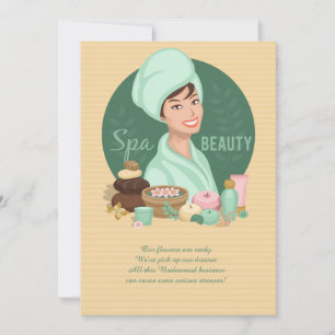 Wellness-Center Beauty Einladung