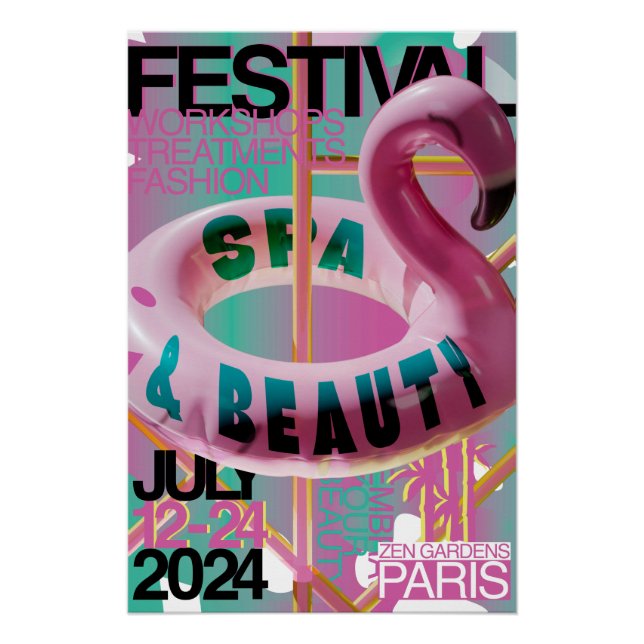 WELLNESS-CENTER & Beauty Festival Paris Poster (Vorderseite)