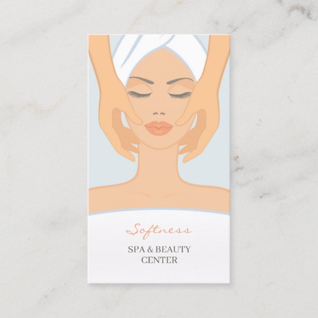 Wellness-Center Beauty Massage Business Card Visitenkarte