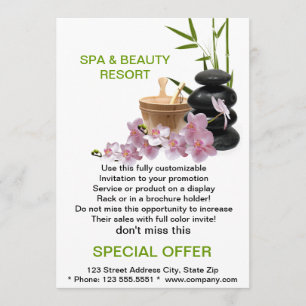 WELLNESS-CENTER & Beauty Resort Flyer - Sonderankü Einladung