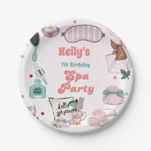 Wellness-Center Birthday Pamper Party Geburtstag Pappteller
