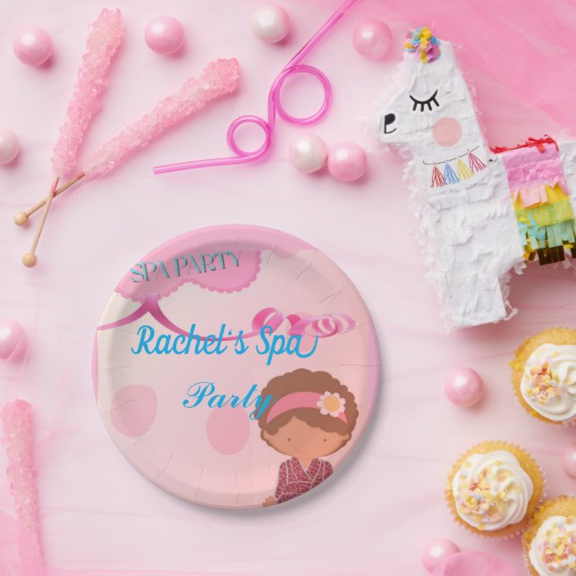 Wellness-Center Birthday Paty Pappteller (Party)