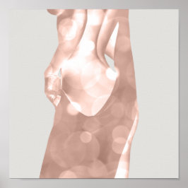 Wellness-Center Body Pink Rose Gray Beauty Studio Poster