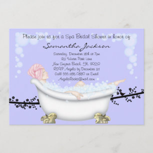 Wellness-Center-Braut-Brautparty laden ein Einladung