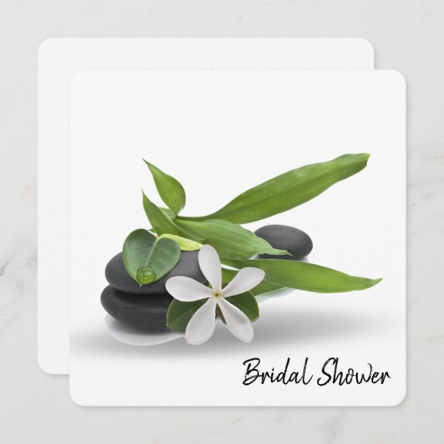 Wellness-Center Brautparty Einladung (Vorne/Hinten)