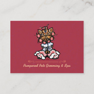 Wellness-Center Dog Groomer Business Creamsicicici Visitenkarte