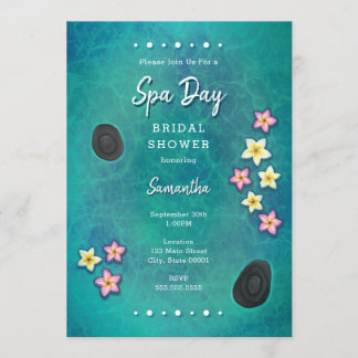 Wellness-Center-Einladung zu schwimmenden Blume Einladung