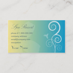 Wellness-Center-Erholungsort-Geschäfts-Karte Visitenkarte