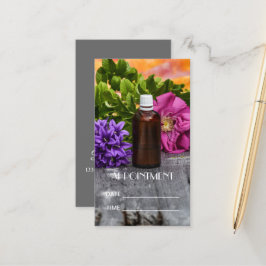 WELLNESS-CENTER Essenzielle Ölmassage Aromatherapi Terminkarte