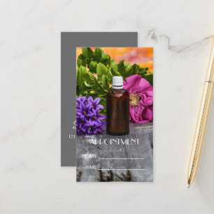 WELLNESS-CENTER Essenzielle Ölmassage Aromatherapi Terminkarte