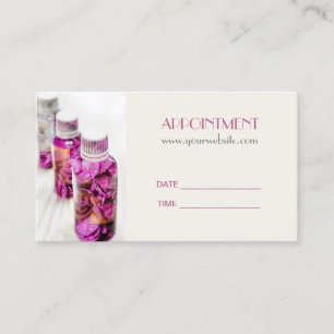 WELLNESS-CENTER Essenzielle Ölmassage Aromatherapi Terminkarte