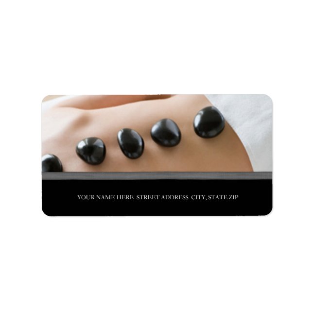 Wellness-Center-Firmenadressen-Labels Adressaufkleber (Vorne)