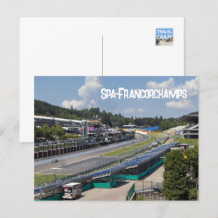 Wellness-Center-Francorchamps Race Circuit, Belgie Feiertagspostkarte