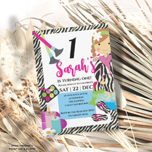 Wellness-Center Geburtstag oder Girl Sleepover Par Einladung