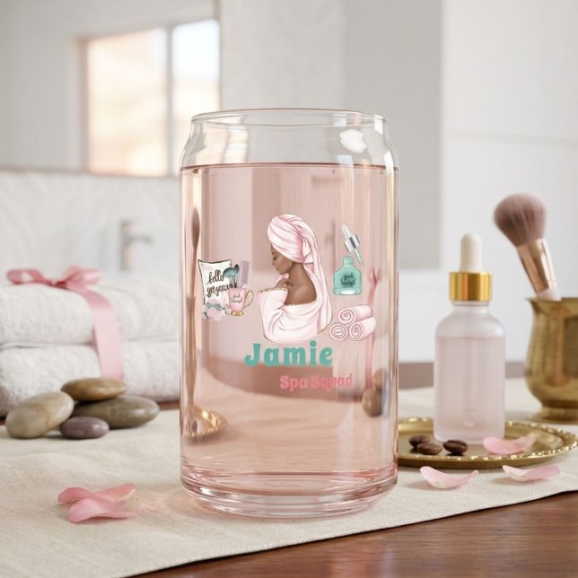 Wellness-Center Geburtstag Sleepover Pamper Geburt Dosenglas (Von Creator hochgeladen)