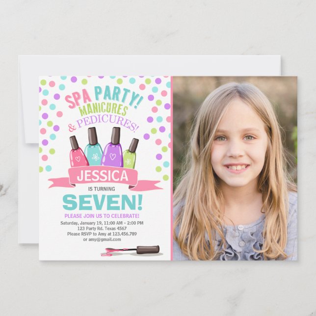 Wellness-Center Geburtstagsaufenthalt Manicus Salo Einladung (Vorderseite)