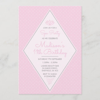 Wellness-Center-Geburtstagsfeier Einladung