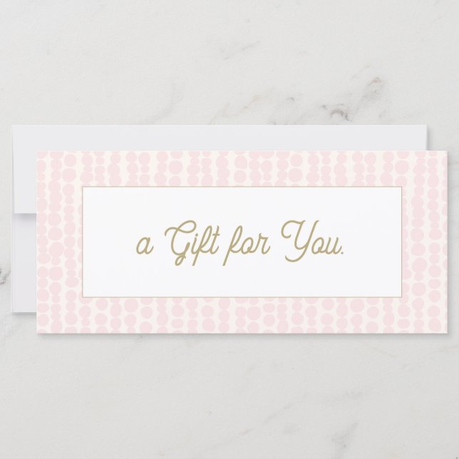 Wellness-Center-Geschenkgutschein für Rosa Salon (Vorderseite)