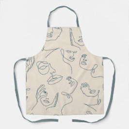 Wellness-Center-Gesichtsmuster Schürze