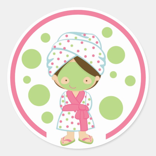 Wellness-Center Girl Sticker (Vorderseite)