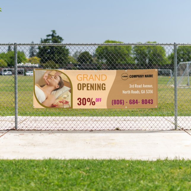 Wellness-Center Grand Opening Custom Banner (Insitu)